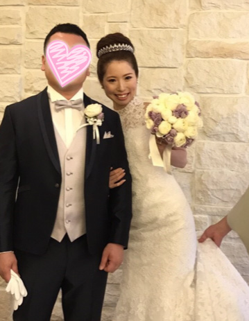 ウェディングドレス姿の茂木様